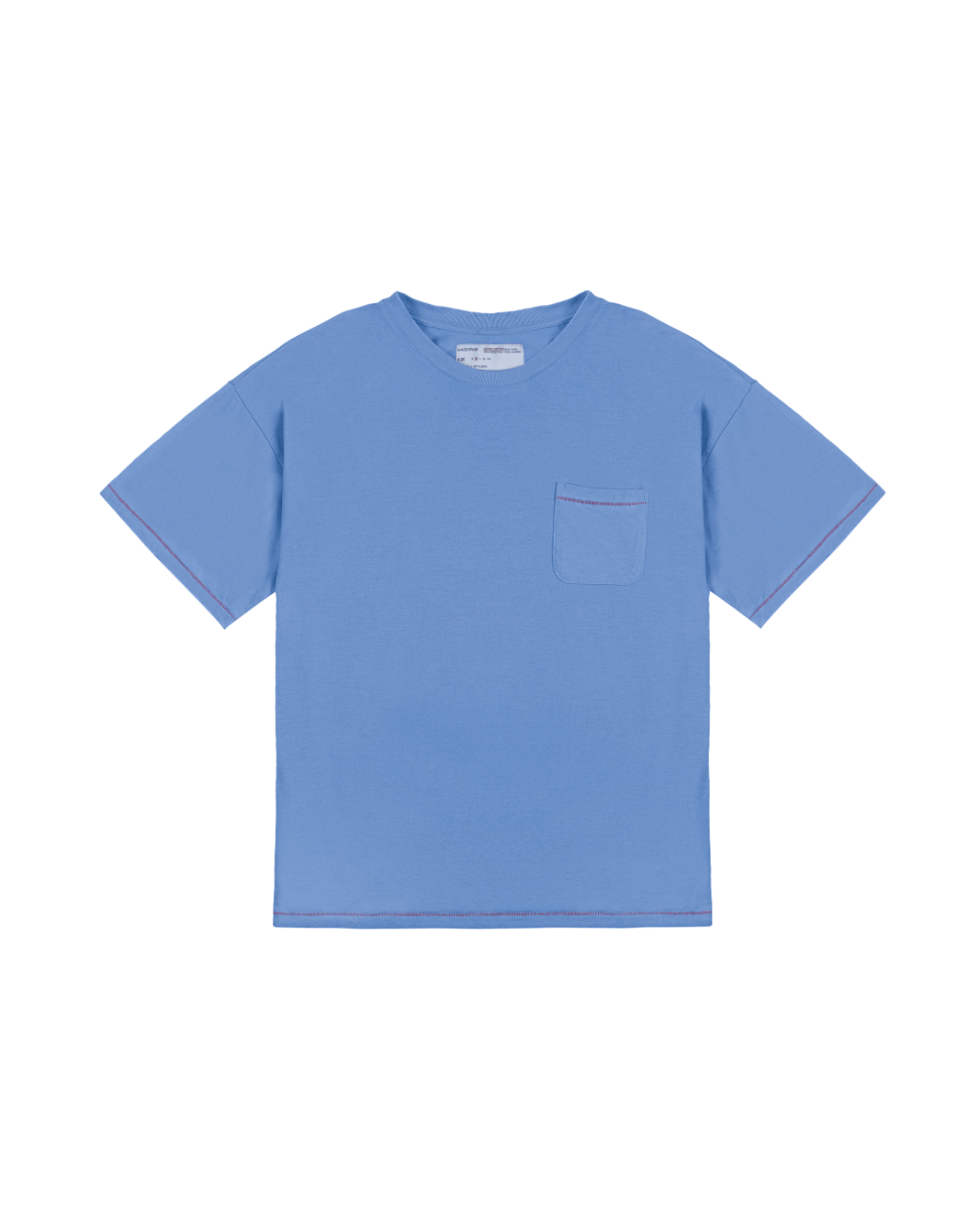A POCKET TEE in blue